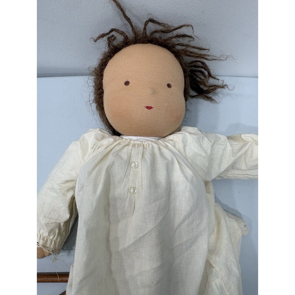 KATHE KRUSE WALDORF Doll 17" Bendable Cloth Germany Vintage Clothes Cute - Picture 3 of 6